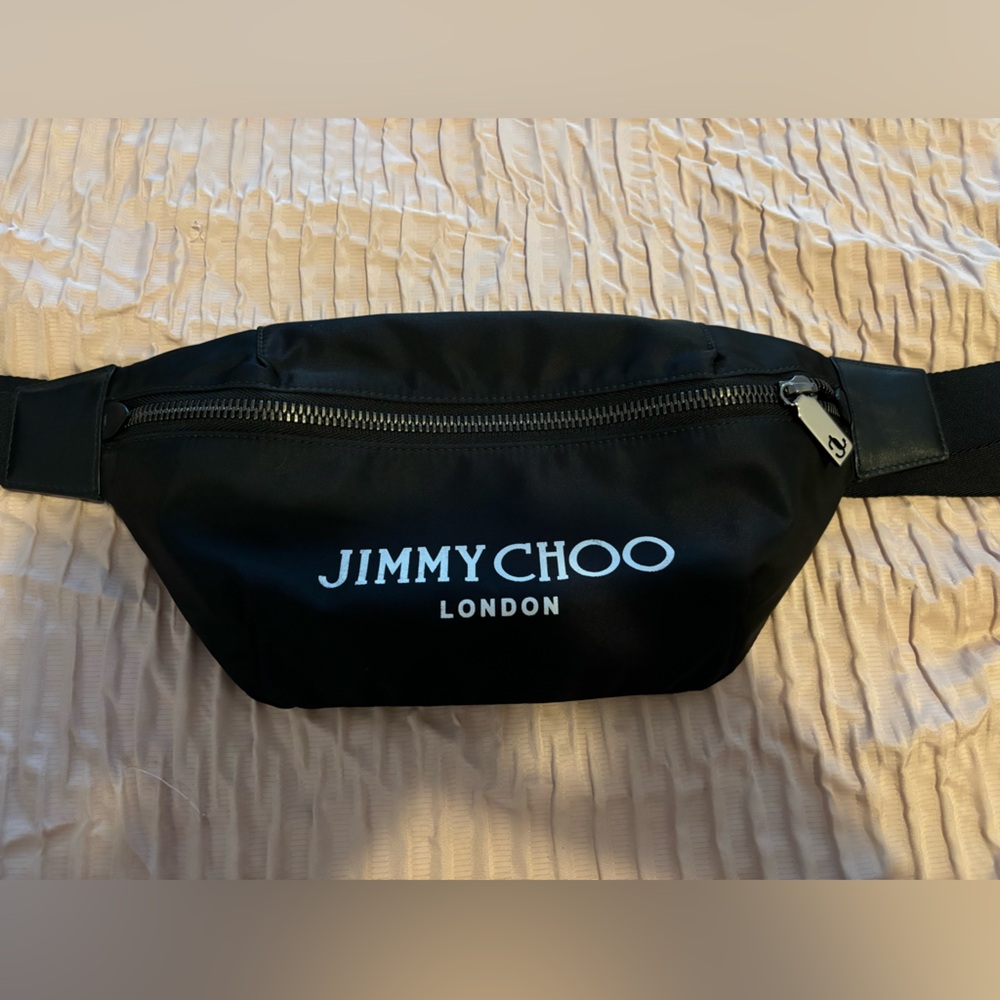 Jimmy Choo Finsley Logo Patch Belt Bag